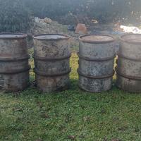 fusto barile acciaio zincato seconda guerra ww2