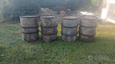 fusto barile acciaio zincato seconda guerra ww2