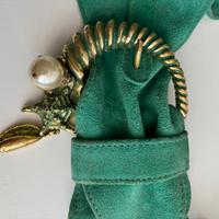 Splendida cintura nuova artigianale in camoscio