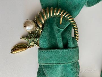 Splendida cintura nuova artigianale in camoscio