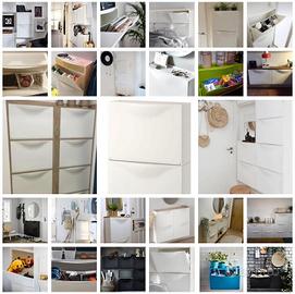 IKEA TRONES SCARPIERA MOBILETTO CASSETTIERA SLIM