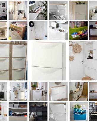 IKEA TRONES SCARPIERA MOBILETTO CASSETTIERA SLIM