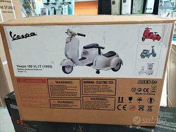 vespa sidecar elettrica bimbo 3+ nuova,mai usata 