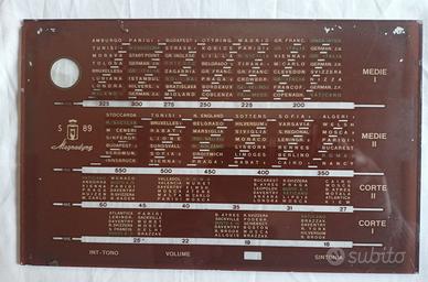 Scala parlante per Radio d'epoca Magnadyne S89