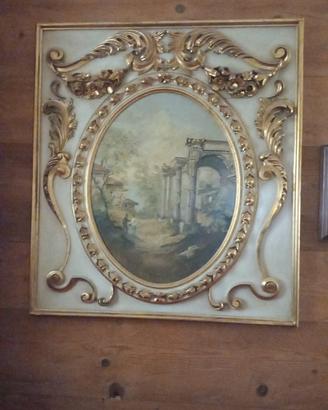 Elegante Caposcala Neoclassico - Dipinto su Pannel