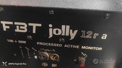 coppia casse FBT jolly 12"