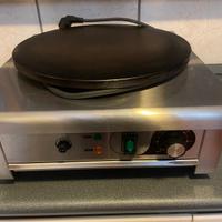 Piastra crepes professionale vassoio estraibile