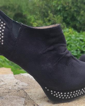 Décolleté/ tronchetto tacco alto e plateau 41