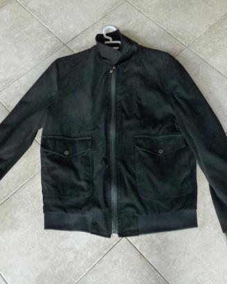 Giubbotto in pelle scamosciata