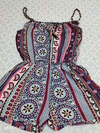 Tuta donna corta fantasia