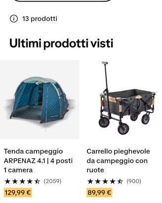 Set completo per campeggio