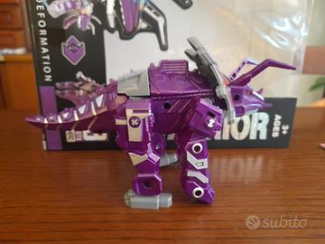 Giocattolo robot trasformabile triceratopo horns w
