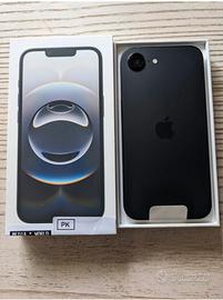 iPhone 16e 128GB Nero nuovo aperto MAI usato