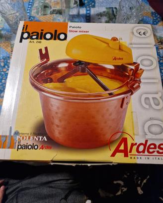 Paiolo elettrico Ardes in rame per polenta, modell