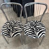 sedie alluminio zebrate 