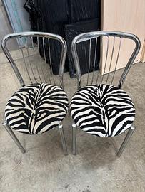 sedie alluminio zebrate 