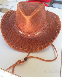 Cappello cowboy America cuoio