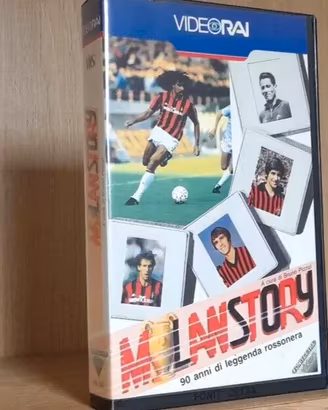 VHS calcio vintage Milan Story 90 anni di leggenda