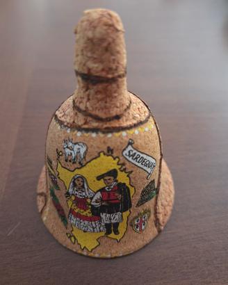 Campanella souvenir in sughero della Sardegna