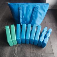 Set 9 ghiaccini mattonelle ghiaccio camping