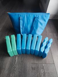 Set 9 ghiaccini mattonelle ghiaccio camping