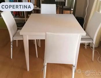 Tavolo a Libro Noce/Bianco