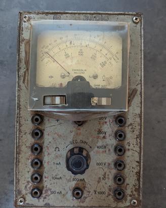 Multimetro tester Radio Scuola Italiana anni 50'
