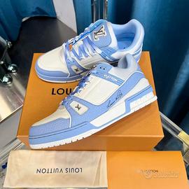 LOUIS VUITTON LV TRAINER BLU SCARPE