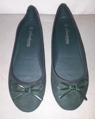 SCARPE BALLERINE "PRIMADONNA" VERDE SCURO N. 38