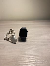 apple watch 9 45 mm blu mezzanotte con caricatore