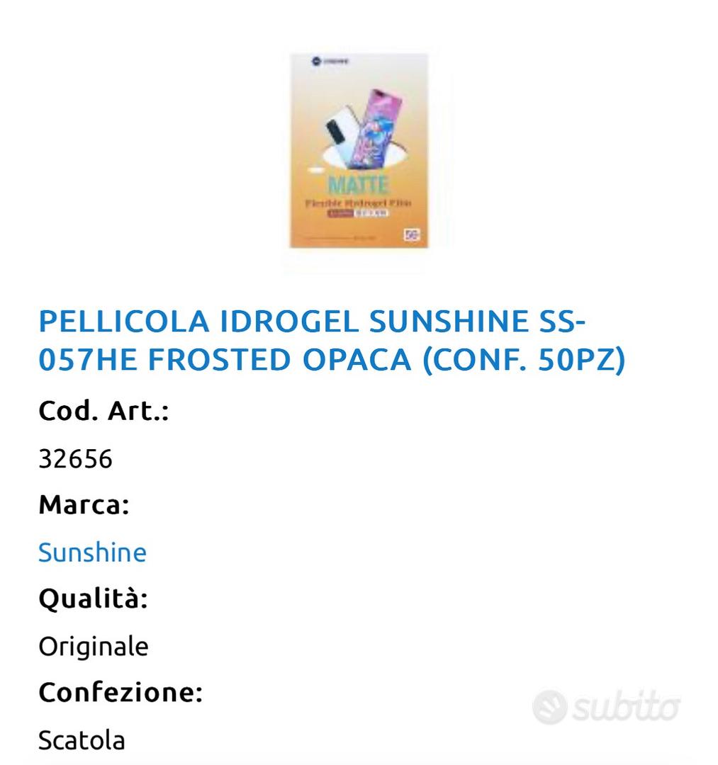 32656 - PELLICOLA IDROGEL SUNSHINE SS-057HE FROSTED OPACA (CONF. 50PZ) -  Sunshine - SS-057HE