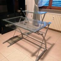 Scrivania trasparente in Vetro