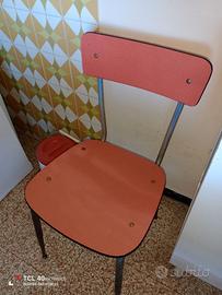 Tavolo ,seggiole ,e mobile in Marmo Rosso