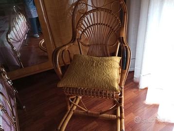 Sedia a dondolo vintage
