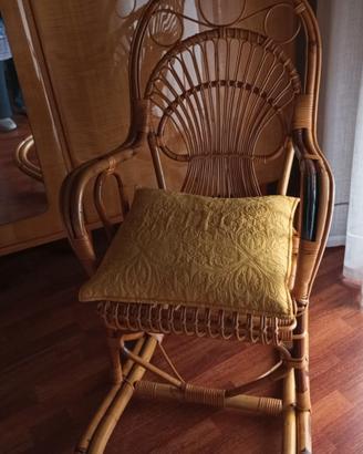 Sedia a dondolo vintage