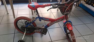 bicicletta misura 16 spiderman 