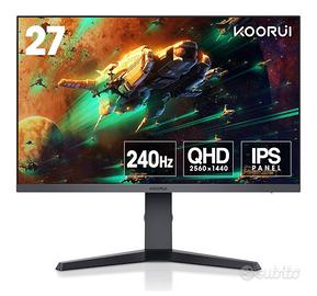 Monitor Koorui gaming 27” pollici nero