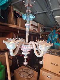 lampadario vetro di murano