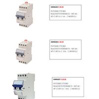 GEWISS interruttori magnetotermici vari