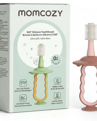 Momcozy Spazzolino Silicone Bambini 360° con Vento