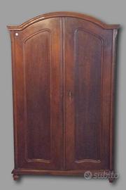 ANTICO ARMADIO D'EPOCA MOBILE ANTIQUARIATO IN NOCE