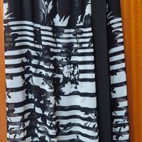 vestito estivo floreale bianco nero 