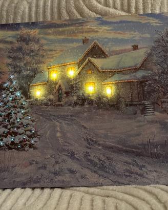 Quadro natalizio con luci