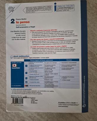 Libro di filosofia Io Penso