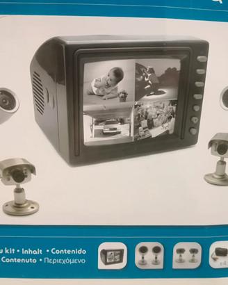 Kit Videosorveglianza Avidsen Quad con Monitor