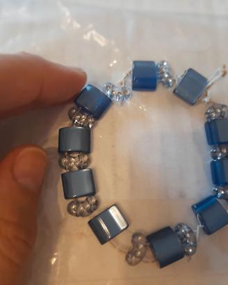 Elementi di braccialetto blu