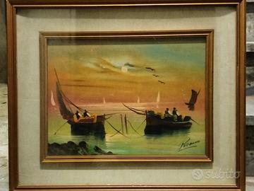 quadro barche mare 60x50 euro 10