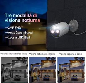SV3C 2K Smart Telecamera WiFi Esterno, ONVIF