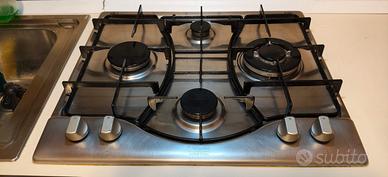 Piano cottura 4 fuochi Hotpoint Ariston - Acciaio 