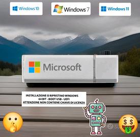 Chiavetta USB 32GB - BOOT W11 + W10 + W7